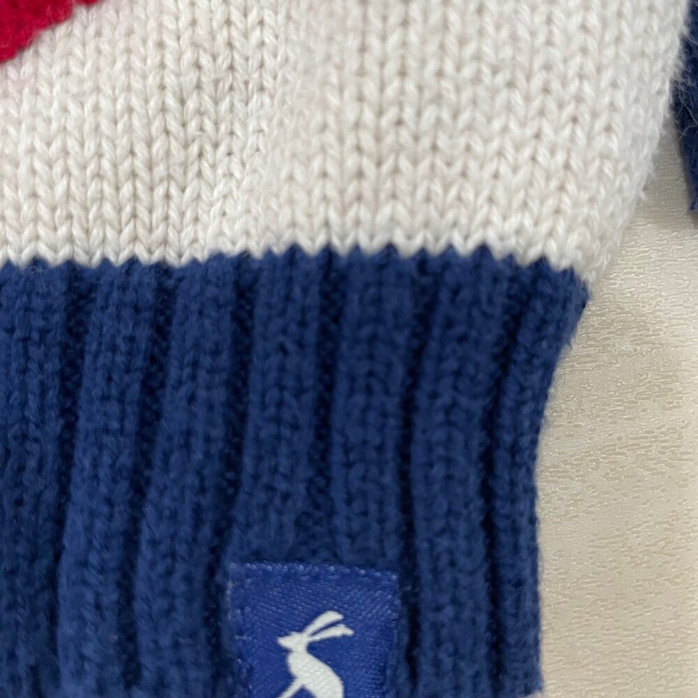 Joules Knitwear Polarbear Sweater 12/18 Month. Winter/Holiday. Blue,Red - Picture 3 of 8